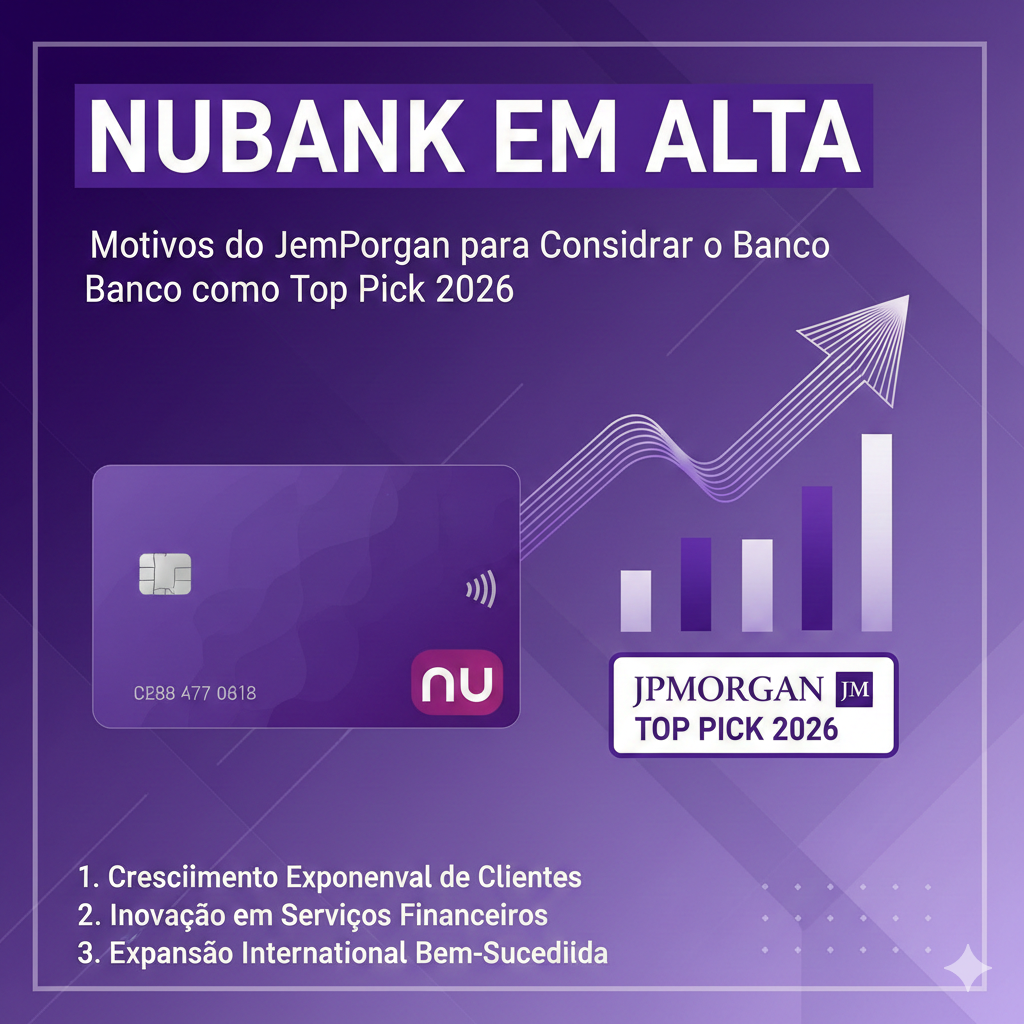 Nubank em Alta Motivos do JPMorgan para Considerar o Banco como Top Pick 2026